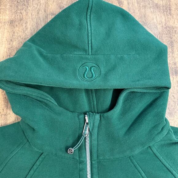 Lululemon Scuba Sweatshirt Oversized Full-Zip Hoodie Everglade Green Size M/L - Picture 3 of 10